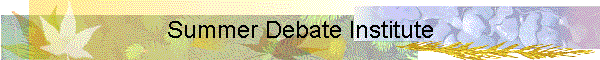 Summer Debate Institute